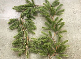 Foto van Huis inrichting 1.8m artificial green christmas garland wreath xmas home party decoration pine tree 