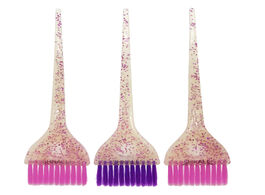 Foto van Schoonheid gezondheid 3pcs set glitter hair dying brushes 52mm wide color tint perm highlight plasti