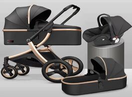 Foto van Baby peuter benodigdheden luxury stroller 3 in 1 high landscape strollers car trolley pram carriage 
