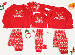 Foto van Baby peuter benodigdheden christmas pjamas family merry cartoon pajamas plaid matching sleepwear pan