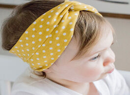 Foto van Baby peuter benodigdheden spring autumn cute polka dot printed cross headband headwear 9colours cott
