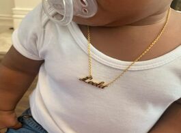 Foto van Sieraden baby jewelry personalized name necklace children girl boy custom chain gold stainless steel