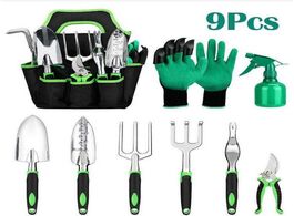 Foto van Gereedschap 8pcs set garden tools aluminum weeder shovel fork rake cutter sprayer gloves gardening l