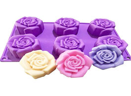 Foto van Huis inrichting 6 silicone 3d flower rose cake mold chocolate mould handmade soap diy decor baking a