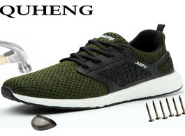 Foto van Schoenen quheng breathable safety shoes men s work boots ultra light soft bottom all season casual n