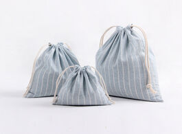Foto van Tassen 3 size stripe design printed drawstring bag pocket storage candy color pattern backpack women