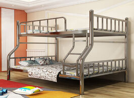Foto van Meubels hxc004 bunk bed 120 150x214x185cm home bedroom dormitory loft high double stainless steel te