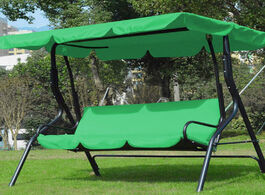 Foto van Meubels 3 seat swing canopies cushion cover set patio chair hammock replacement waterproof garden