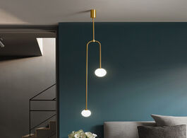 Foto van Lampen verlichting nordic creative modern designer dining room bedroom bedside pendant lights gold s
