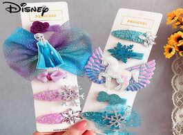 Foto van Speelgoed children hair accessories sets disney frozen 2 princess pins snowflake bb clips cute sweet