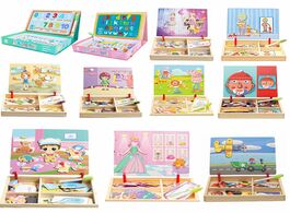 Foto van Speelgoed educational wooden toys for girls boys kids children toddlers magnetic drawing b