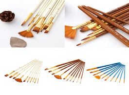 Foto van: Huis inrichting 10pcs nylon hair paint brushes sets for watercolor acrylic tempera oil painting