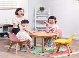 Foto van Meubels solid wood backrest children chair home student kindergarten study soft bag cushion gold wai