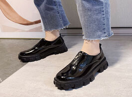 Foto van Schoenen cootelili women pumps new black 5cm heel shoes platform pu leather ladies casual basic zip 