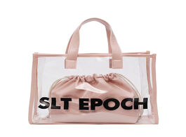 Foto van Tassen transparent bags ladies shoulder for women high capacity handbags pvc clear tote bag