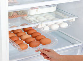 Foto van Huis inrichting retractable refrigerator hanging drawer egg storage box rolled design eggs fresh org