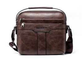 Foto van Tassen fashion men s handbag shoulder bag vintage trends pu leather retro messenger stylish casual m