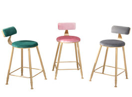 Foto van Meubels caf shop chairs bar high stool wrought iron customizable restaurant home modern minimalist c