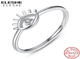 Foto van Sieraden eleshe 100 real 925 sterling silver lucky eye finger rings for women clear cz crystal jewel