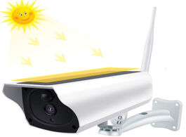 Foto van Beveiliging en bescherming solar camera 1080p wifi security wireless battery powered ip outdoor wate