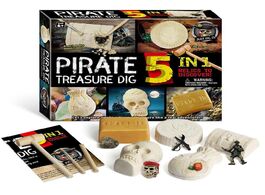Foto van Speelgoed treasure digging toy dinosaur fossil children s archaeological pirate gold pearl diy kit 7