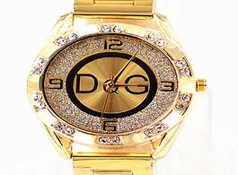 Foto van Horloge zegarek damski new dqg fashion brand luxury watch crystal quartz female gold silver stainles