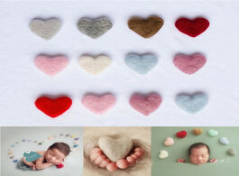 Foto van Baby peuter benodigdheden newborn photography props heart wool diy accessories studio felt love 5pcs