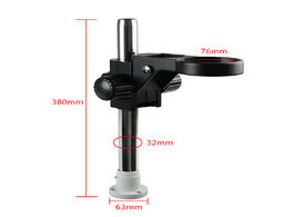 Foto van Gereedschap adjustable stand bracket 32mm column 76mm ring holder for binocular trinocular stereo mi