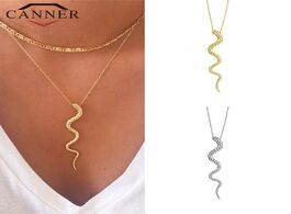 Foto van Sieraden simple 925 sterling silver versatile temperament animal snake shaped clavicle necklace wome