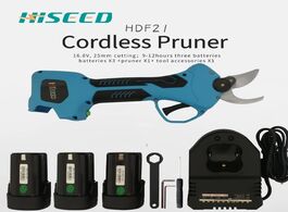 Foto van Gereedschap hised electric garden pruning shears with 2 lithium battery branch cutter tool cordless 