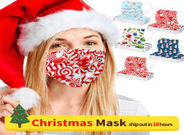 Foto van Schoonheid gezondheid 3 ply filter christmas medical face mask adult disposable surgical mouth anti 