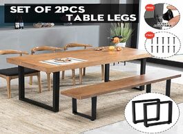 Foto van Meubels 2pcs iron table legs square furniture floor protection sofa cabinet chair desk leg diy home 