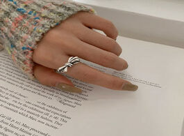 Foto van Sieraden xiyanike 925 sterling silver vintage knotted handmade rings trendy elegant bowknot finger j