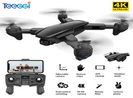Foto van Speelgoed teeggi sg701 sg701s gps rc drone with 5g wifi fpv 4k hd camera quadcopter optical flow fol