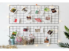 Foto van Huis inrichting nordic home wall decoration iron grid decor photo frame postcards diy art display me