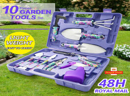 Foto van Gereedschap 10pcs garden tools set boxed non slip stainless steel lightweight handle weeding kits gi