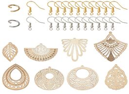 Foto van Sieraden jewelry making kits diy earring set with wood big pendants jump ring hooks findings mixed s
