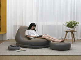 Foto van Meubels portable infaltable air sofa bed sleeping bag inflatable lazy beach furniture garden inflato