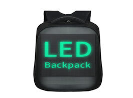 Foto van Tassen led display screen backpack for men women smart laptop backpacks waterproof bag outdoor walki