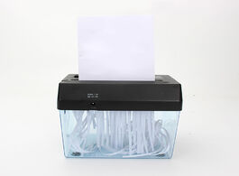 Foto van Computer usb shredder mini portable desktop school paper electric a6 folded a4 home office wastebask