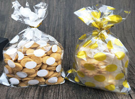 Foto van Huis inrichting 100pcs polka dots frosted plastic bag cookies diy gift tassen voor christmas party c