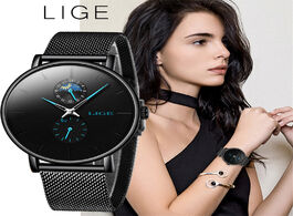 Foto van Horloge lige new women luxury brand watch simple quartz lady waterproof wristwatch female fashion ca