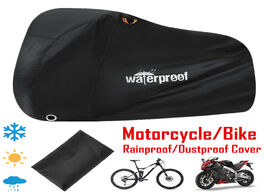 Foto van Sport en spel black outdoor waterproof dustproof motorcycle bicycle bike covers anti snow rainproof 