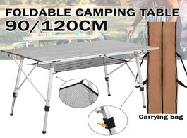 Foto van Meubels portable foldable table camping outdoor furniture adjustable computer tables picnic aluminiu