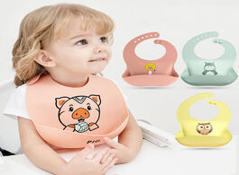 Foto van Baby peuter benodigdheden 1pc silicone bibs for kids newborn feeding tableware waterproff toddler br