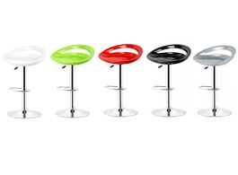 Foto van Meubels 2pcs set 4 color simple casual european style abs bar chair stool kitchen backrest chairs he