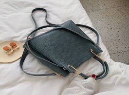 Foto van Tassen stone pattern pu leather bucket bags for women 2021 small shoulder simple bag lady fashion ha