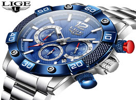 Foto van Horloge lige 2020 new casual fashion mens watches top brand luxury clock sport chronograph waterproo