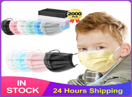Foto van Schoonheid gezondheid disposable medical mask child anti dust protect face masks non woven 3 layers 