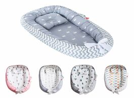 Foto van Baby peuter benodigdheden pod nest newborn reversible travel bed soft infant sleeping cushion crib